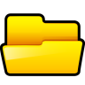 Generic Folder Yellow Open Icon 96x96 png